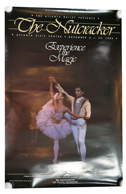 23'' 1985 Art Print Ballet Atlanta GA Show The Nutcracker Wall Decor Magic
