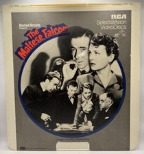 The Maltese Falcon CED RCA VideoDisc 1969 UA Presents Black White