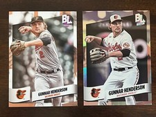 2024 Topps Big League Baseball Gunnar Henderson #50 Base AND #207 Rainbow Foil