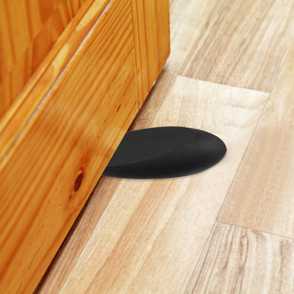 2 Pcs Wood Floor Carpet Tape Rubber Door Stopper Security Door Stops eBay