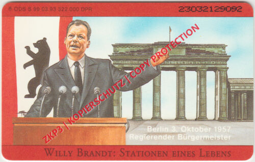 D 1993 | S 99 | Willy Brandt | Brandenburger Tor Berlin - Imagen 1 de 2
