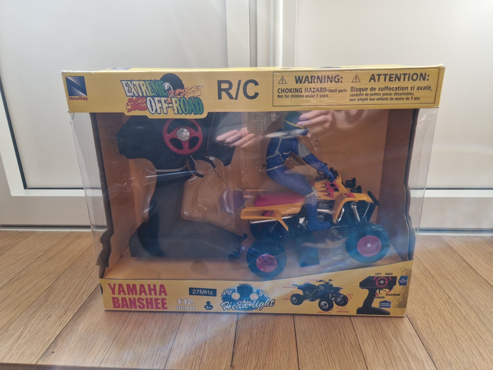 Modèle réduit Yamaha Banshee YF 350Z bleu NewRay quad 1:12 4 wheeler toy