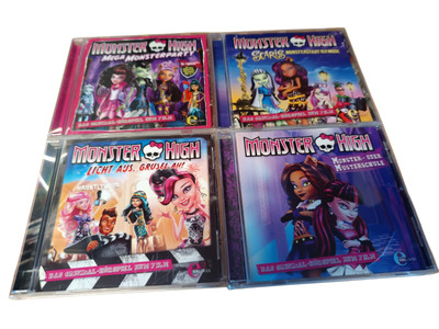 4x Monster High Hörspiel CD Set Konvolut - Mega Monsterparty Scaris Licht aus 