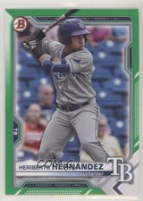 2021 Bowman Draft Green 16/99 Heriberto Hernandez #BD-100 0w7