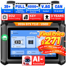 XTOOL USED D7S OBD2 Auto Bidirectional All Sy...
