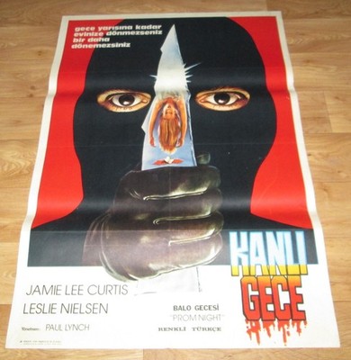 PROM NIGHT 1980 L. Nielsen Slasher Horror ORIGINAL Turkish 27x40 Movie Poster