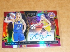 2025 Panini Select WNBA SARAH ASHLEE BARKER AUTOGRAPH/AUTO RED SPARKS 44/99