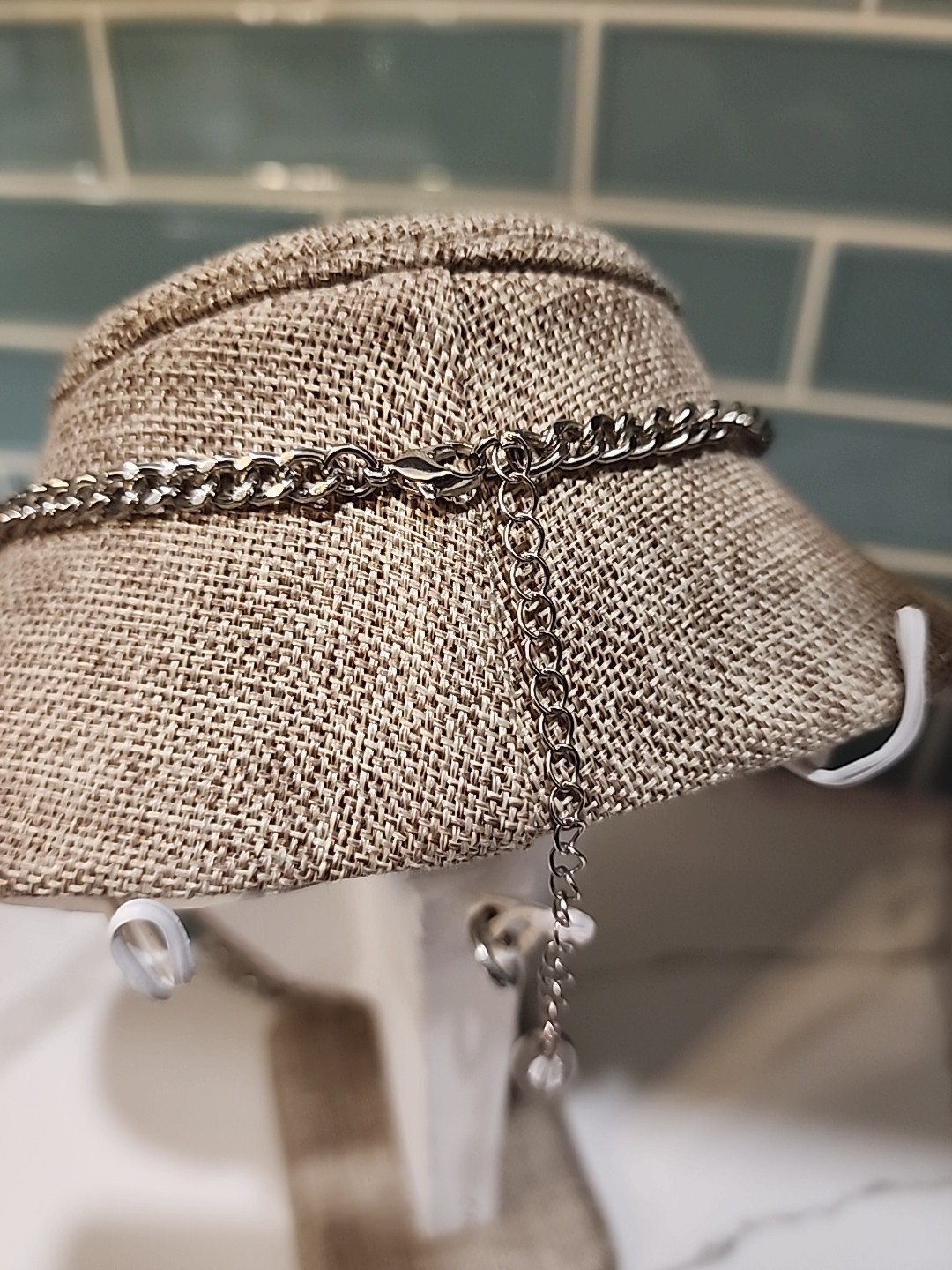 🪶 Unique Chunky Turquoise Silver Statement Neckl… - image 3