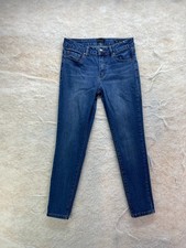 Tahari Womens Size 6 Medium Dark Wash Mid Rise Kelly Classic Skinny Jeans