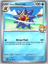 Misty's Starmie 047/182 Uncommon Destined Rivals Pokemon Near Mint