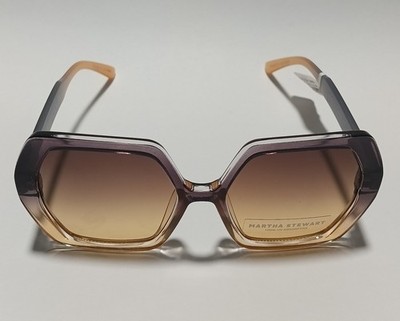 Martha Stewart MS167 LIND Women s Geometric Oversized Sunglasses Purple Brown