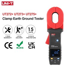 UNI-T UT275+ Clamp Earth Resistance Tester Bluetooth Ammeter 1K&Omega; 20A USB PC Data