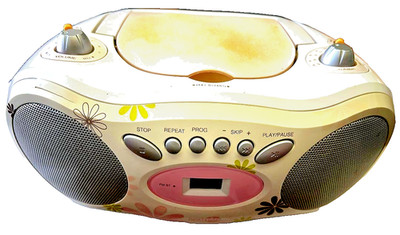 OLD SCHOOL NEXTPLAY BOOMBOX NPF500B w/POWERCORD TESTED WORKS PURPLE ,PINK &GREEN