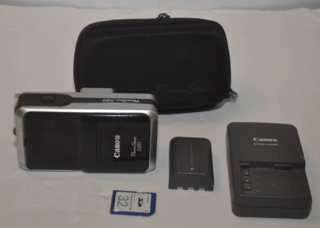 Canon PowerShot S80 1-4.9x Digital Zoom Cameras 8-9.9 MP Maximum