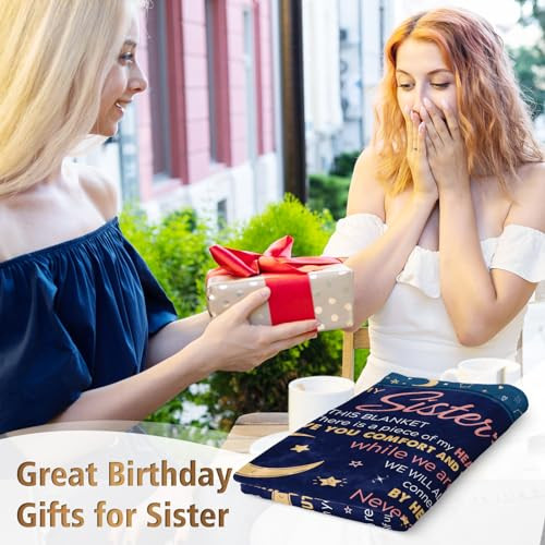 Sister Birthday Gifts, Sister Blanket Gifts, Sister Gifts for Women, Sisters - Picture 3 of 8