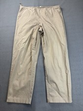 EILEEN FISHER Pants Womens Large Tan Side Zip Organic Cotton