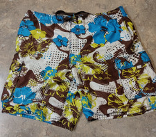 OP Ocean Pacific Swim Trunks Mens XL 40/42 Floral Board Shorts Surf Beach