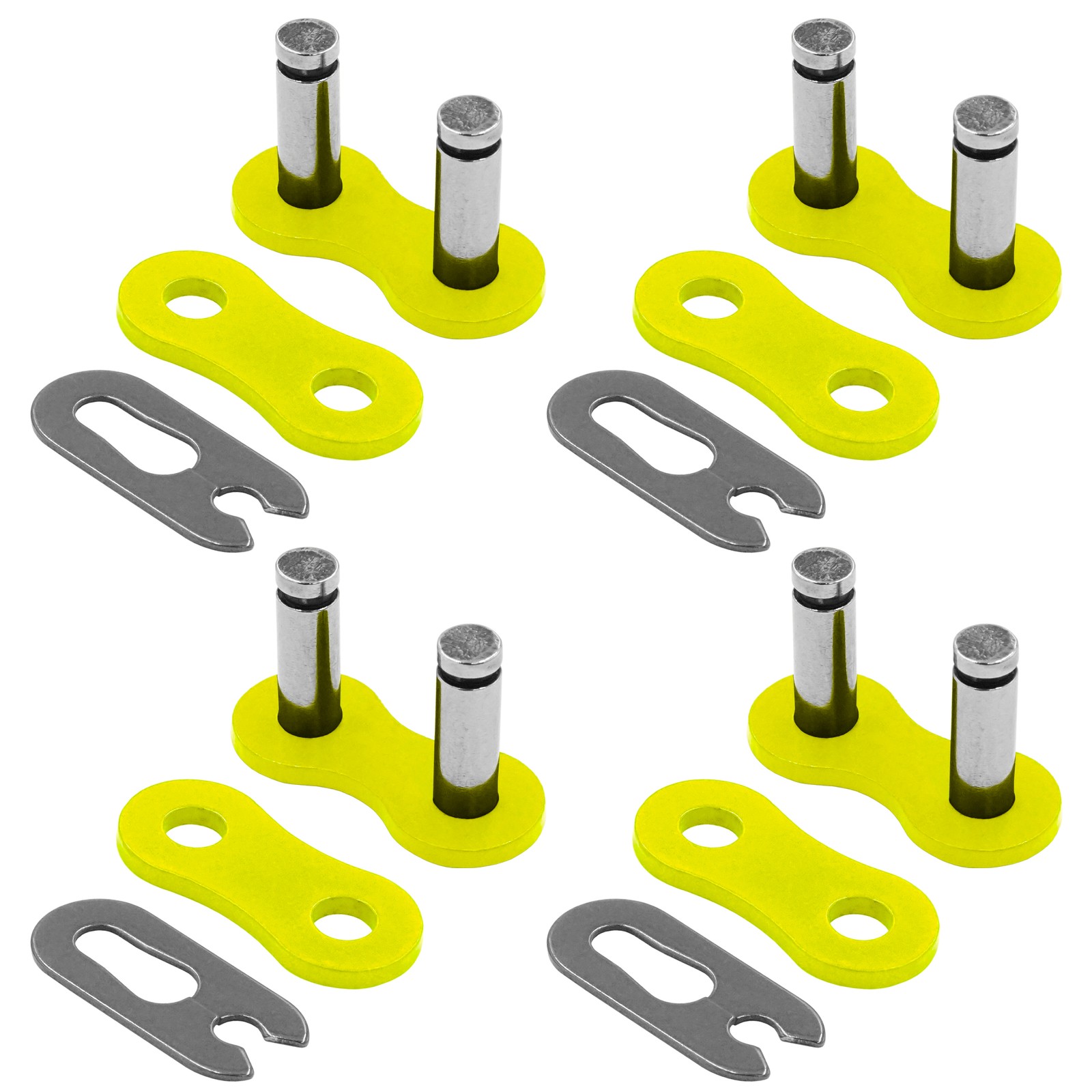 Главное звено цепи Caltric 520 для мотоцикла Велосипеда квадроцикла Соединительное звено желтого цвета