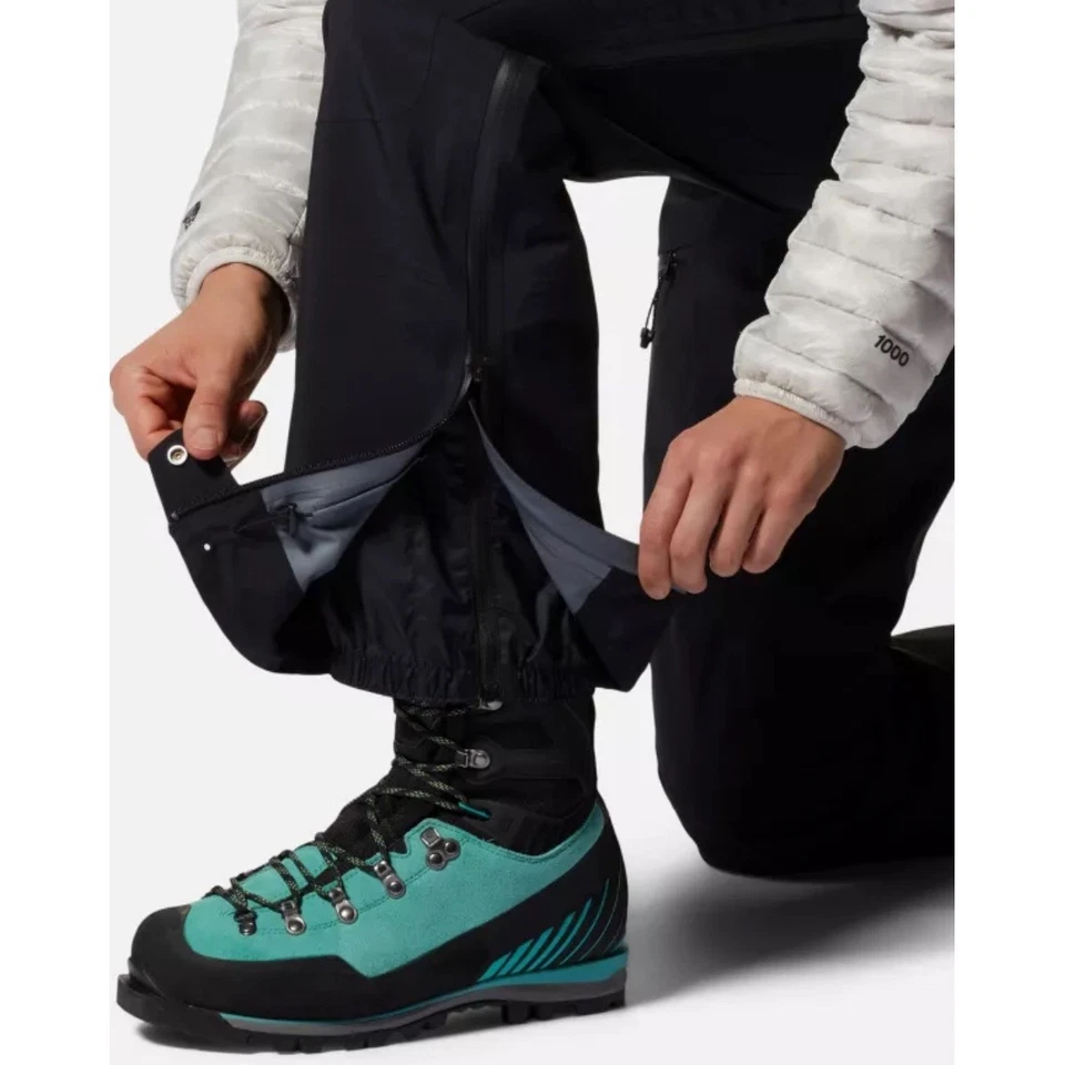 Pantalones con tirantes largos Mountain Hardwear Routefinder GORE-TEX Pro XS negros nuevos con etiquetas Foto 2 de 4