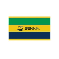 Ayrton Senna Flag - Navy