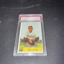 1954 Bowman #159 JOHN LINDELL PSA 8 NM-MT 01751349 Certified Low Population Rare