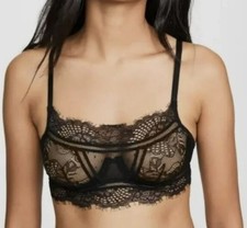 THISTLE AND SPIRE AMORE WIRE BRA BRALETTE CHOOSE SIZE XS-XL  LACY BLACK