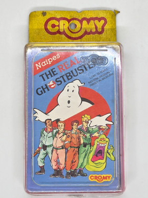 VINTAGE THE REAL Ghostbusters SPIELKARTEN DECK 1980er INIB MARKE CROMY