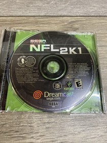 NFL 2K1 (Sega Dreamcast, 2000)  No Manual