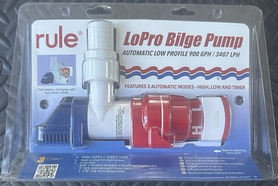 #ad #ad Rule LoPro Bulge Pump Automatic Low Profile 900gph LP900S Brand New Sealed $70.99