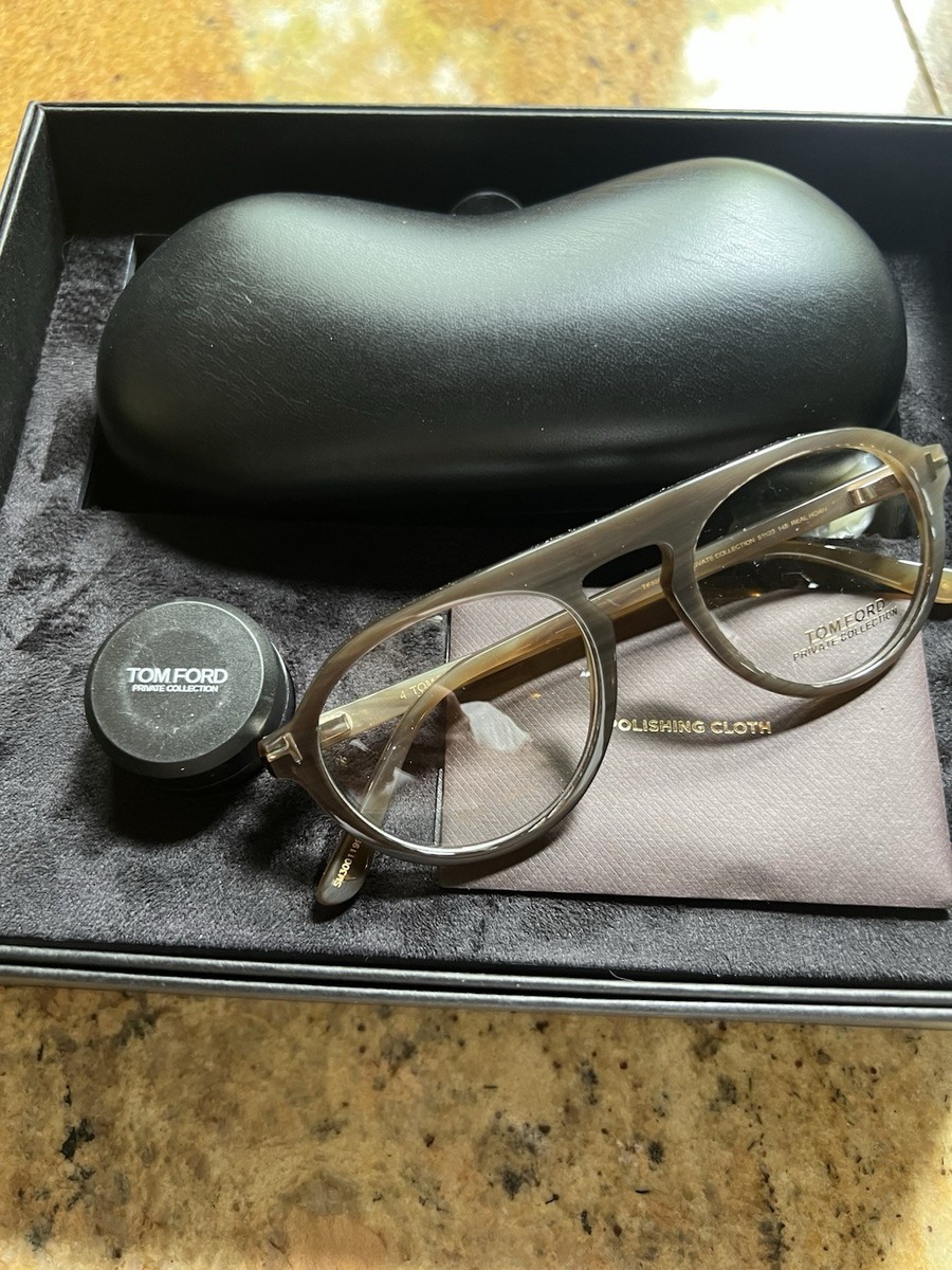 NEW! TOM FORD ~ PRIVATE COLLECTION “PILOT HORN OPTICALS” | eBay
