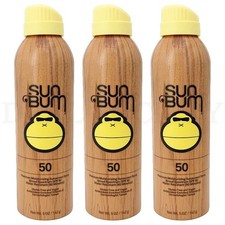 Sun Bum Sunscreen Spray Original SPF 50 Broad Spectrum 5oz Lot of 3