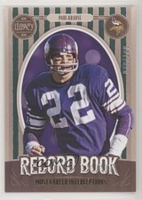 2019 Panini Legacy Record Book Green 79/100 Paul Krause #RB-PK HOF 00r3