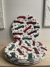 Robert Stanley Plaid Trucks Christmas Melamin...
