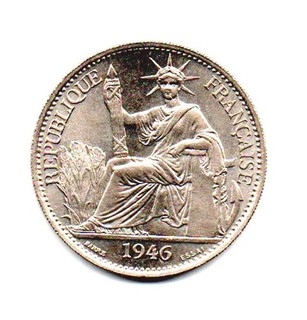 pièce INDOCHINE Française 50 Cent.1946 ESSAI At110/26