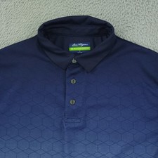 Ben Hogan Performance Polo Shirt Mens Small Blue White Gradient Golf Hex