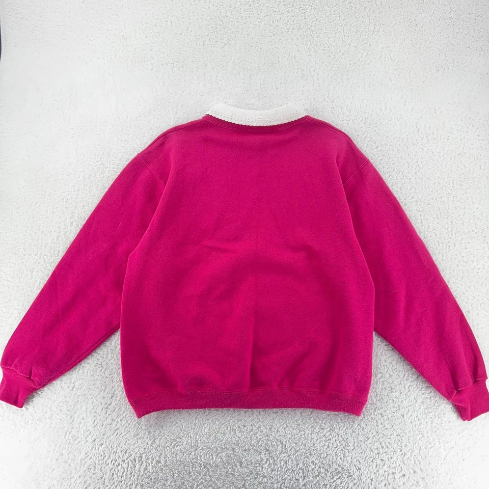 Sudadera De Colección Coldwater Creek Colibrí Cuello Mujer BOXY Pequeña Floral Foto 3 de 4