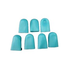 TRAVEL Bottle Covers, 7 Pack Silicone Full/Travel Sz Container Sleeves, Stretch