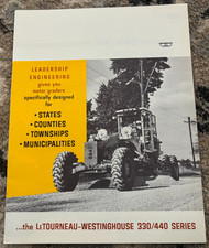 LeTourneau Westinghouse 330 440 Motor Grader Brochure AMIL25