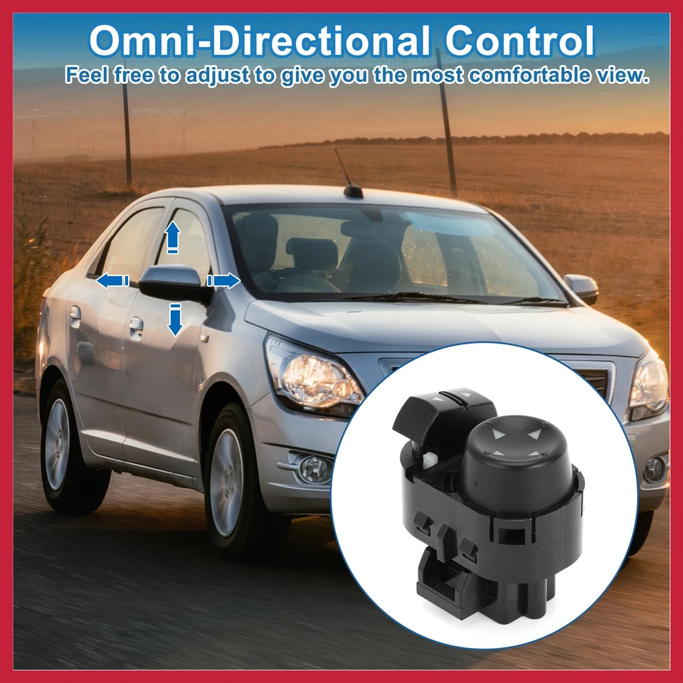 Interruptor de espejo retrovisor automático n.º 15261339 para Chevrolet Cobalt 2005-2010 plástico negro 1 pieza Foto 4 de 4