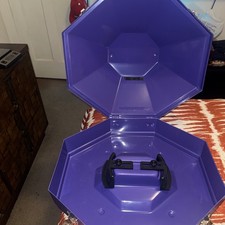 Western COWBOY HAT Can HARD SHELL PLASTIC CARRIER Purple HAMMER PLASTICS