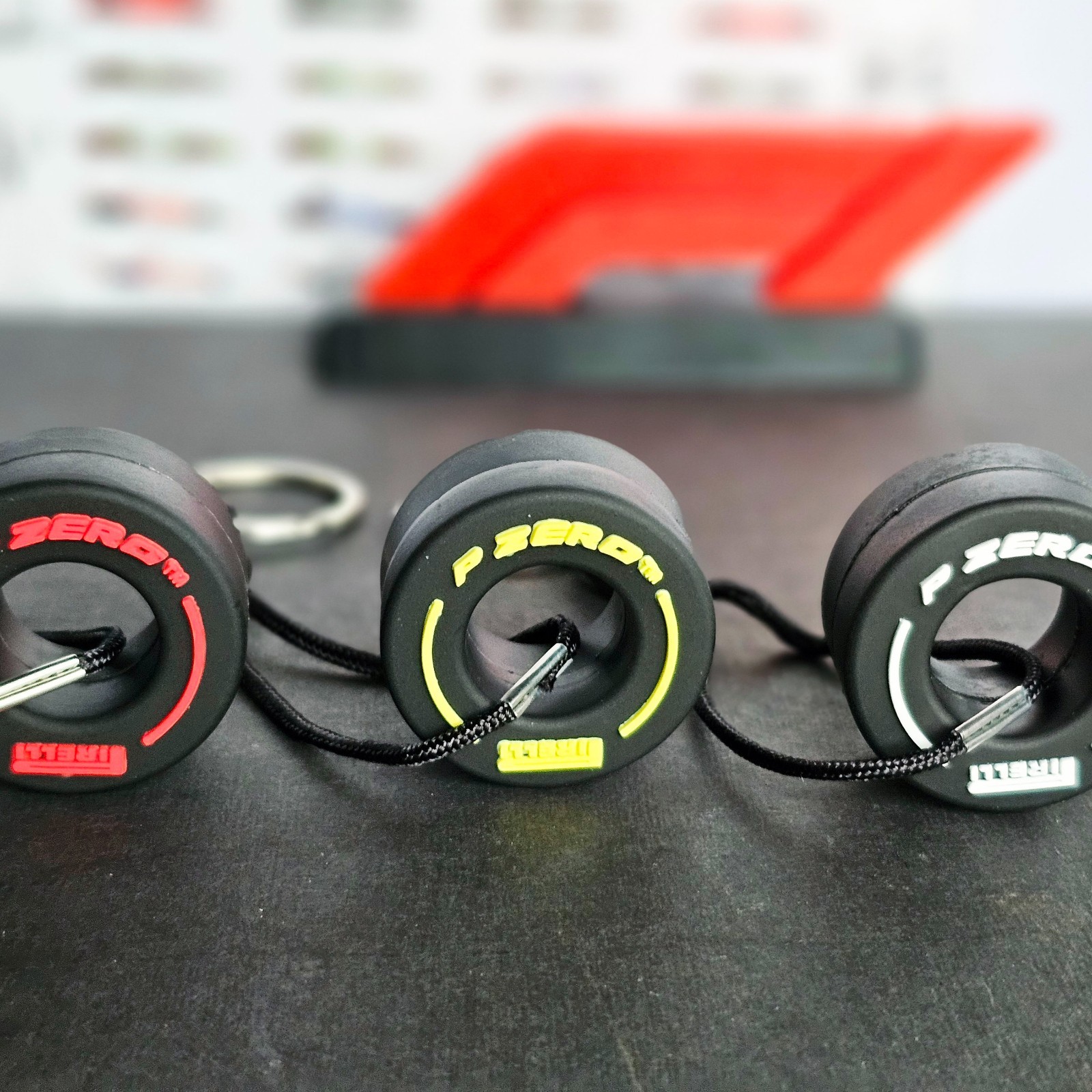 Pirelli F1 Tyre Keyring Formula 1 Car Racing Keychain Gift for Motorsport Fan
