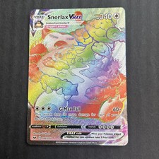 Snorlax VMAX 206/202 Rainbow Secret Rare Sword & Shield Base Set Pokemon Card on eBay
