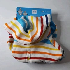 Aldi Gear Pet Sweatshirt Striped Hoodie Dog Or Cat Outfit Size M Medium New