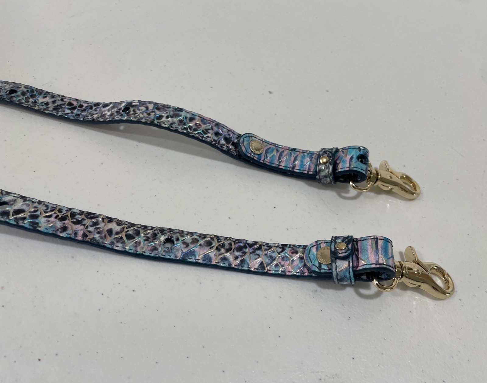 Brahmin Replacement Strap Multicolor Croc Embosse… - image 11