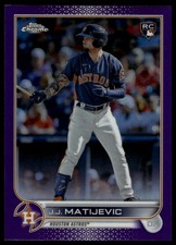2022 Topps Chrome Update #USC190 J.J. Matijevic Purple Refractor