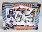 D-163 VINTAGE 1996 BANDAI POWER RANGERS TURBO BLUE SENTURION RANGER FIGURE-MOC!