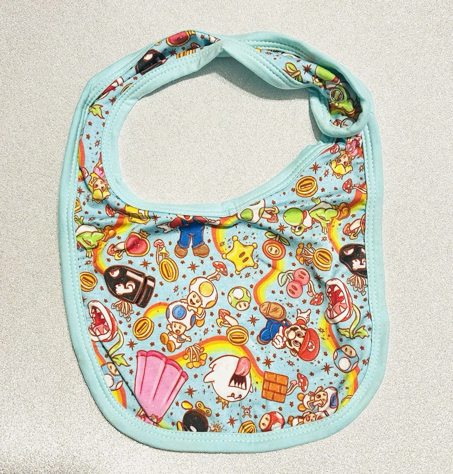 Bamboo Super Mario Baby Bib
