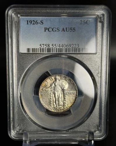 1926-S - Standing Liberty Quarter - 25c - PCGS AU55 - See Video!