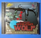 NEC PC Engine Operation Wolf HuCard w/Case & Manual