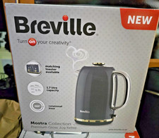 BREVILLE Mostra VKT141 Jug Kettle, Grey & Gold Brand New & Boxed, 3000 W, 1.7 L+
